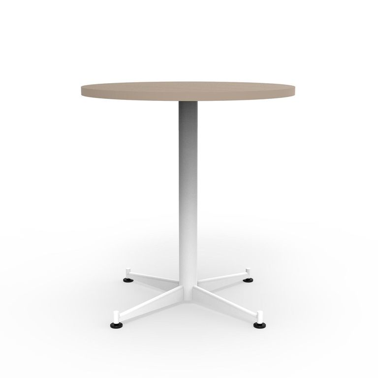 Mesa Multipropósito Columna Solver Legno/Blanco 70x70x75 cm
