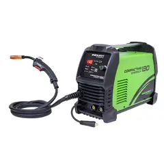 INDURA - Soldadora Multiproceso MIG /FLUXCORE, Arco manual/TIG 130 Amp + Mascara