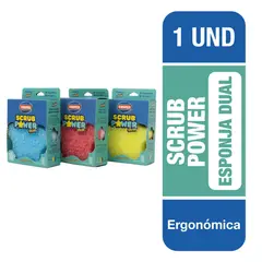 VIRUTEX - Esponja Dual Scrub Power