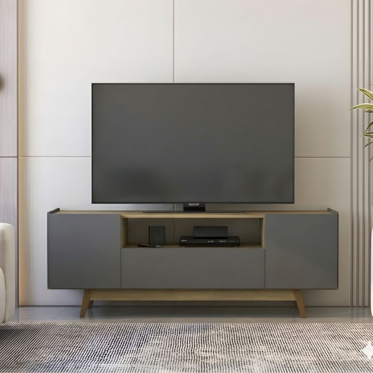 Rack TV 75 " Portobelo Miel/Grafito 182x63.3x39.8 cm