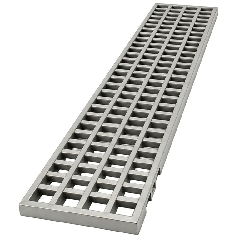 Rejilla Fibratec Uso Peatonal Y Piscina Color Gris A15 50 cm