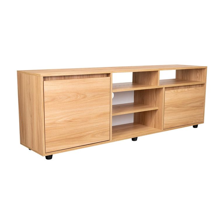 Rack TV 70 " Pino Fresno 160x55x35.2 cm