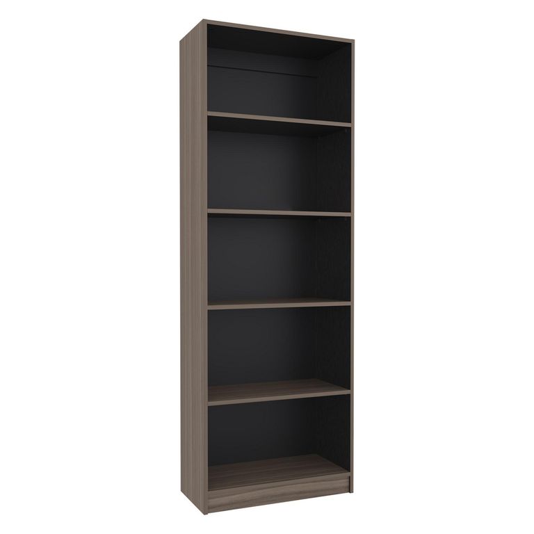 Estante MDP 4 Nivel(es) 62.8x180.6x29.9 cm Avellana/Wengue