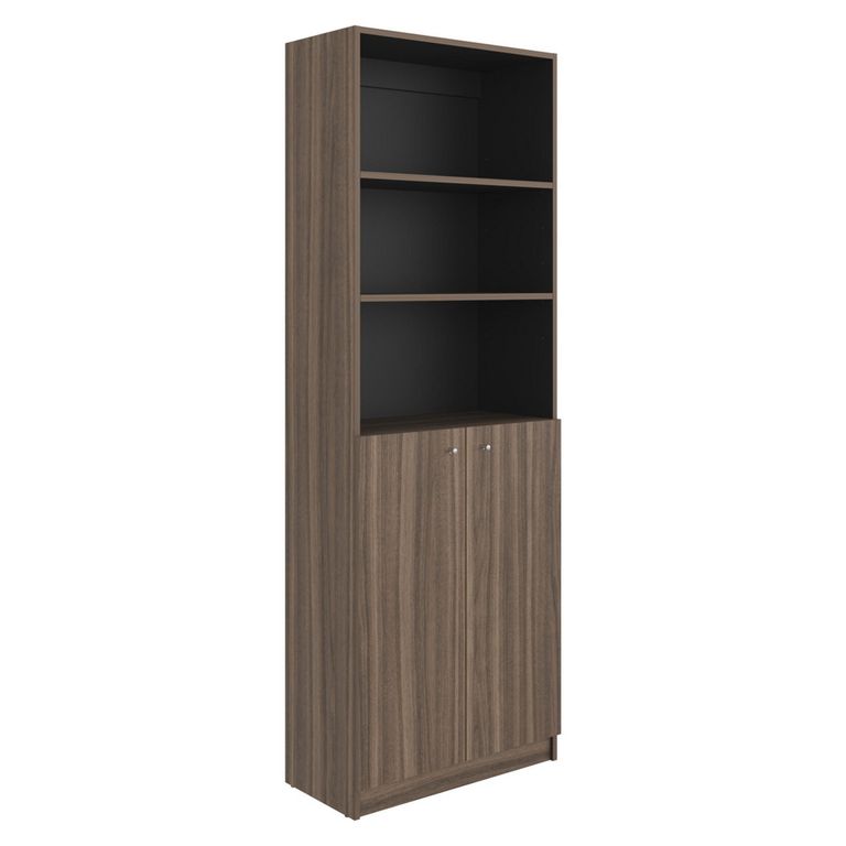 Estante MDP 4 Nivel(es) 62.9x180.6x31.4 cm Avellana/Wengue