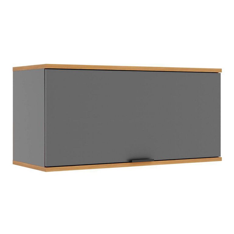 Mueble de cocina módulo aéreo castaña 80 cm 1p canela-ceniza