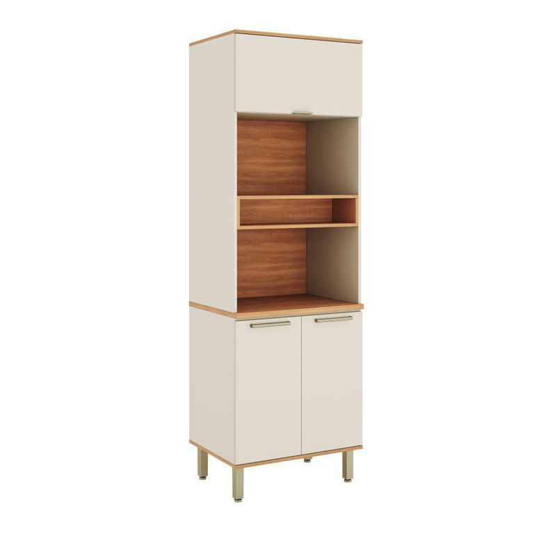 Mueble despensero de cocina castaña 3p canela-arena