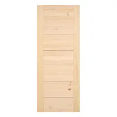 GLOVER - Puerta Exterior Madera pino radiata 80x200 cm Turín Natural