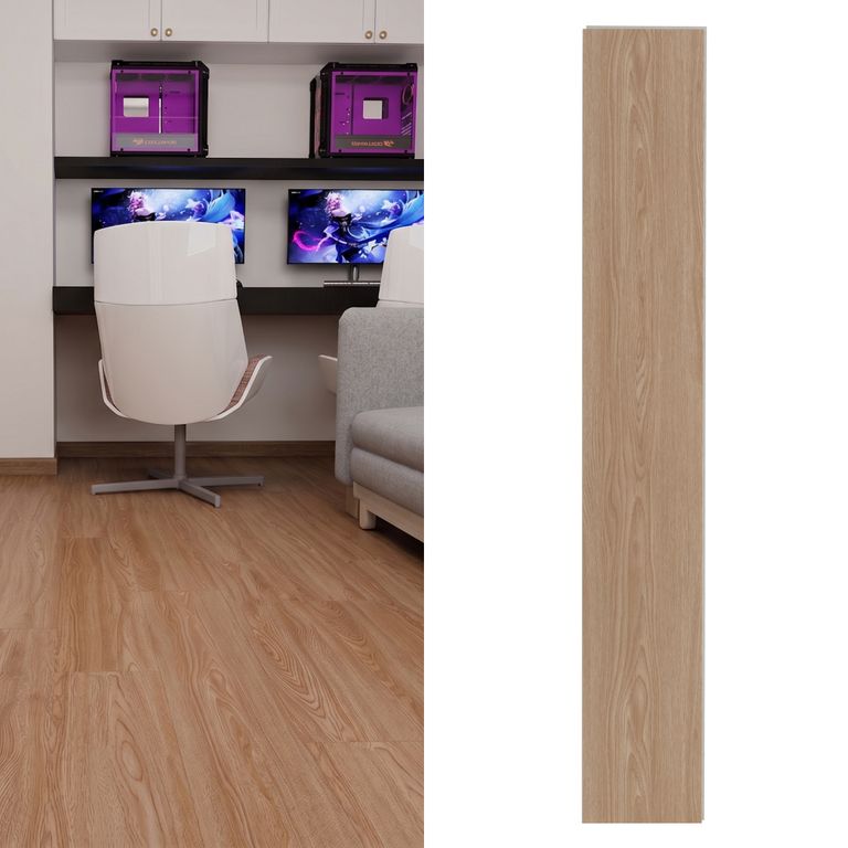 Piso Vinilico 4.5 mm 18.3x122 cm Austral Laurel Café 3.13 m2