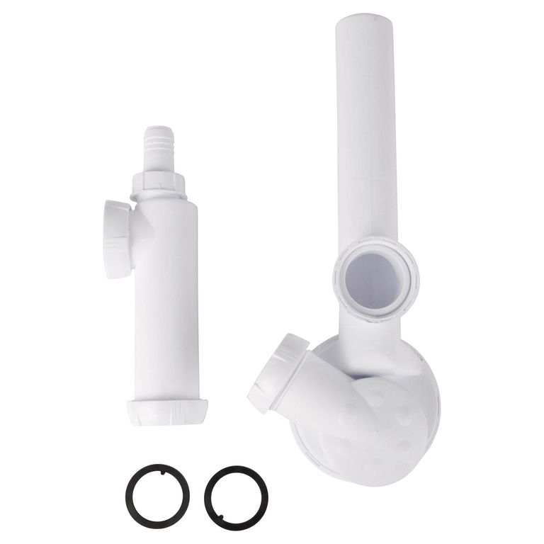 Sifón PVC 1 1/2 pulgadas.