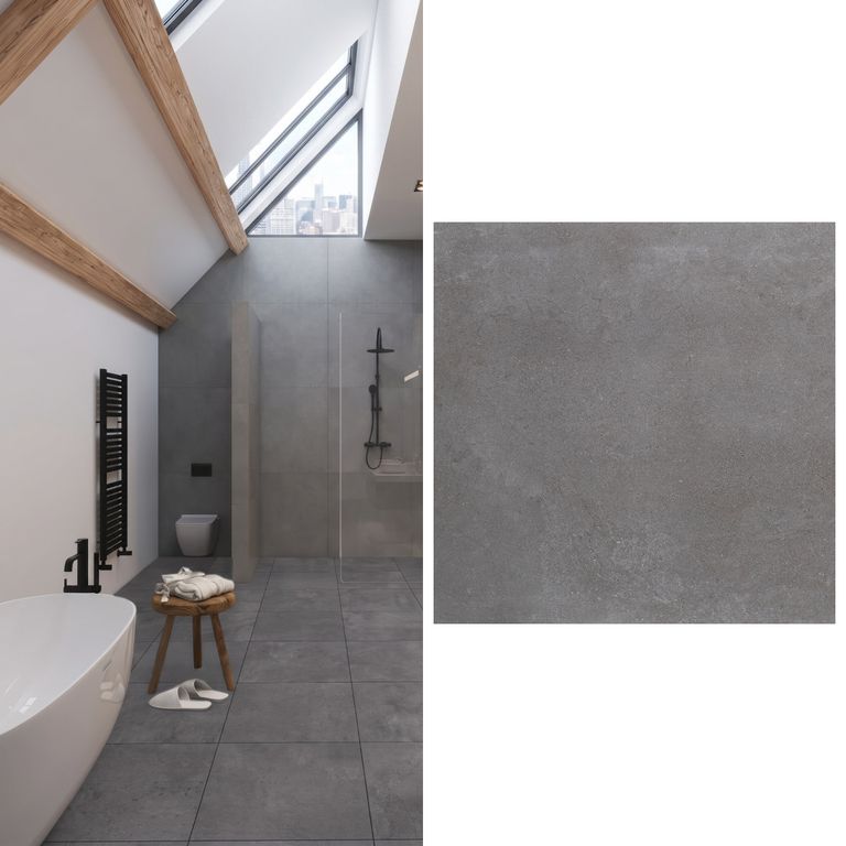 Gres 60x60 cm Capital Grafito Grafito 1.44 m2