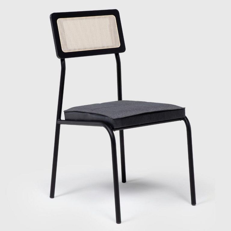 Set 2 Sillas Capitolio Negro 90x48x56.5 cm