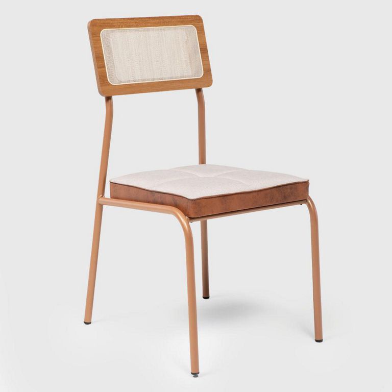 Set 2 Sillas Capitolio Canela 90x48x56.5 cm