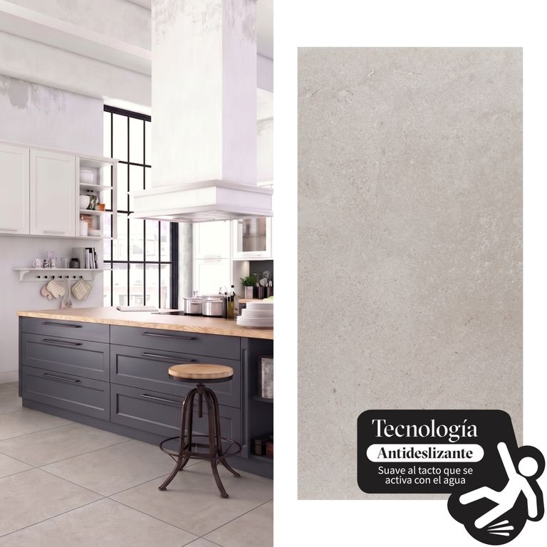 Porcelanato 60x120 cm Capital Grey Antislip Grafito 1.44 m2