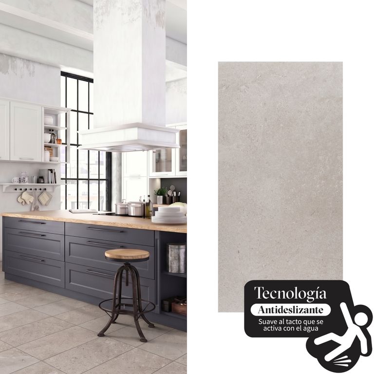 Gres 30x60 cm Capital Grey Antislip Gris 1.44 m2