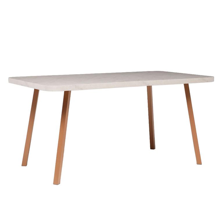 Mesa Palmas Mármol/Canela 90x76.5x160 cm