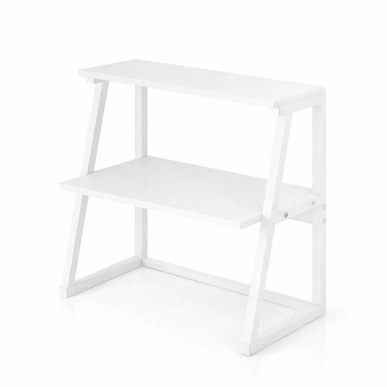 Organizador para Impresora 2 Niveles Blanco 65x60x34 cm