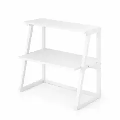 SOHOGAR - Organizador para Impresora 2 Niveles Blanco 65x60x34 cm