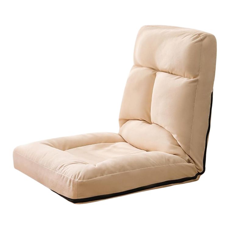 Sofá Puff de Piso Reclinable Beige
