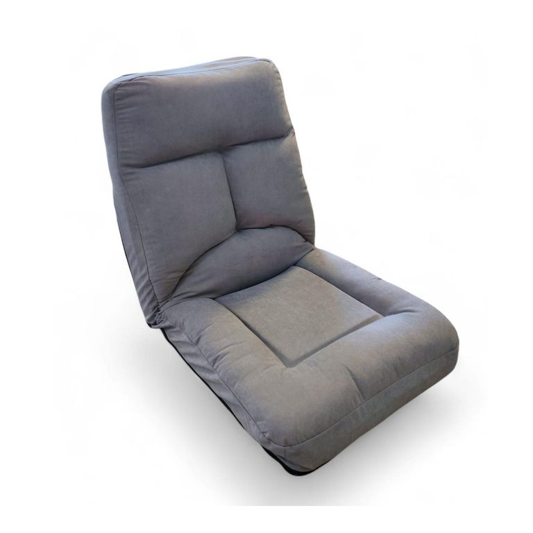 Sofá Puff de Piso Reclinable Gris
