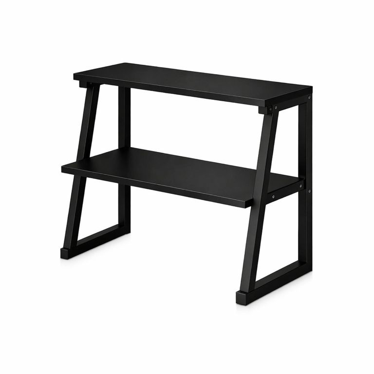 Organizador para Impresora 2 Niveles Negro 65x60x34 cm