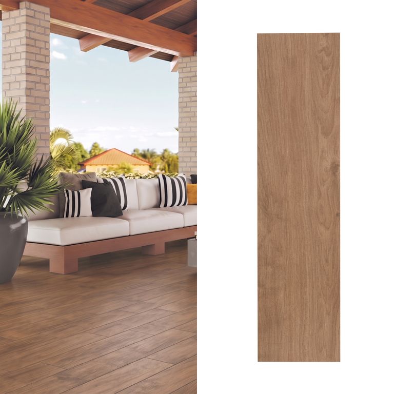Gres 15x60 cm Natura Alamo Café 1.44 m2
