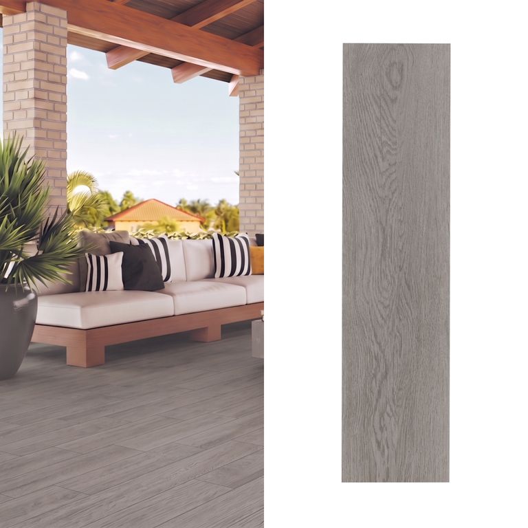 Gres 15x60 cm Natura Arce Gris Gris 1.44 m2