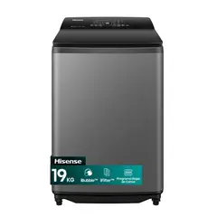 HISENSE - Lavadora Carga Superior 19 kg Inox WT3I1923UT