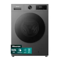 HISENSE - Lavadora-Secadora 10/6 kg Inox WD1I1041BT