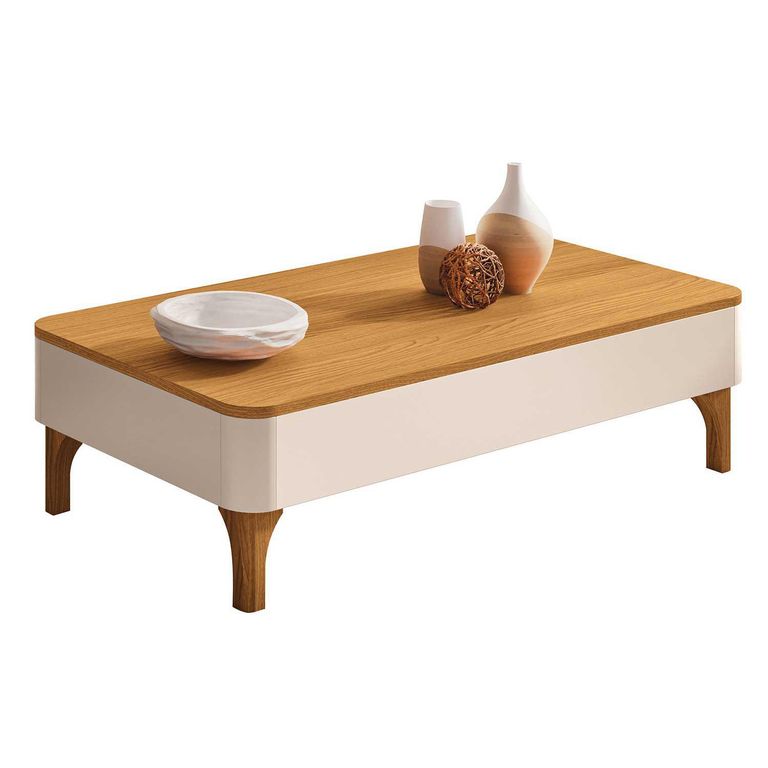 Mesa de Centro Niza Off White 60.5x100x32 cm