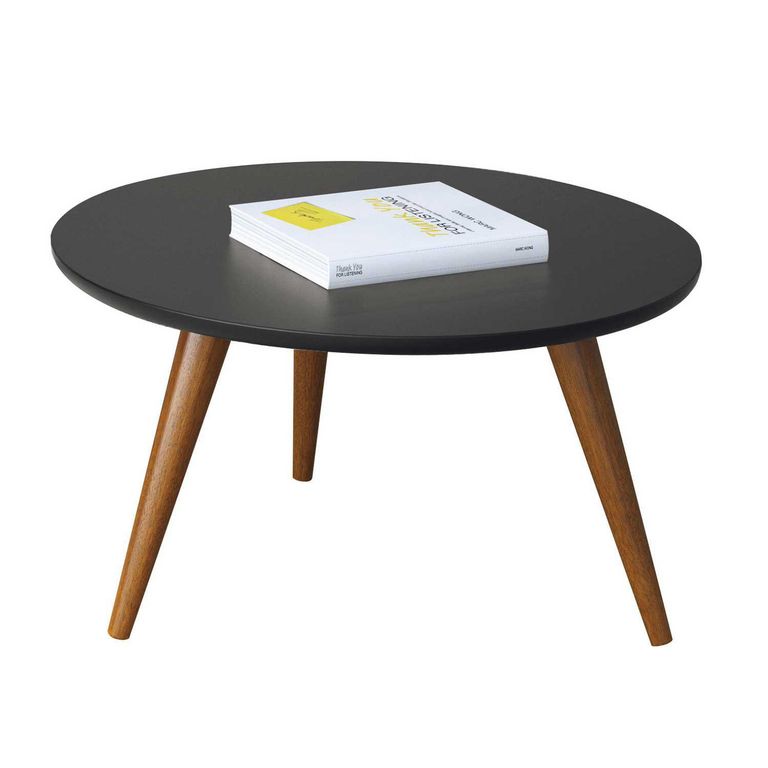 Mesa de Centro Alba Negro 60x60x31.5 cm