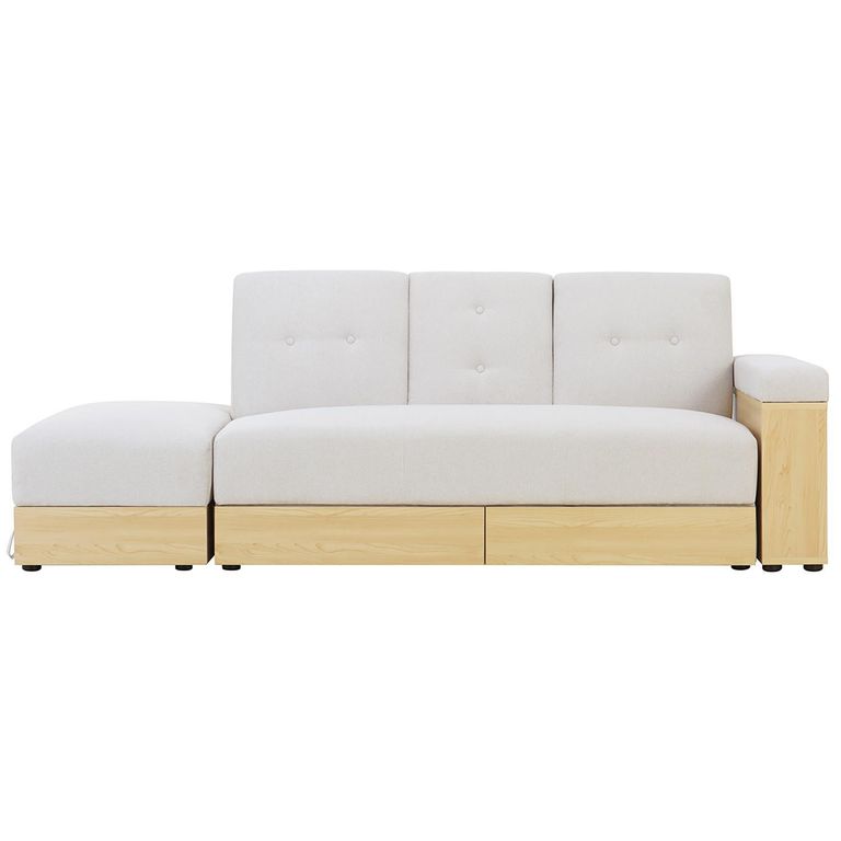 Sofá cama Alaska Beige 207x83x74 cm