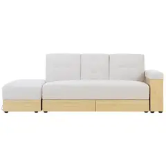 GENERICO - Sofá cama Alaska Beige 207x83x74 cm