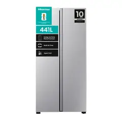 HISENSE - Refrigerador Side by Side No Frost 441 Litros Inox RS3P428NEDA