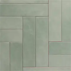 MOSAICO - Cerámica 7.5x30 cm Soho Green Mate 0.99 m2