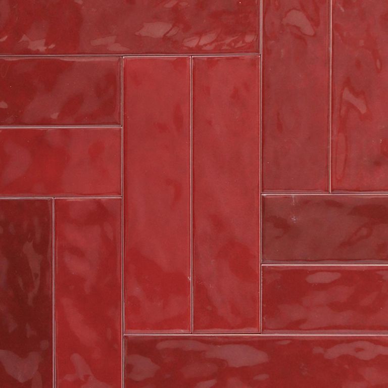 Cerámica 7.5x30 cm Soho Wine Brillo 0.99 m2