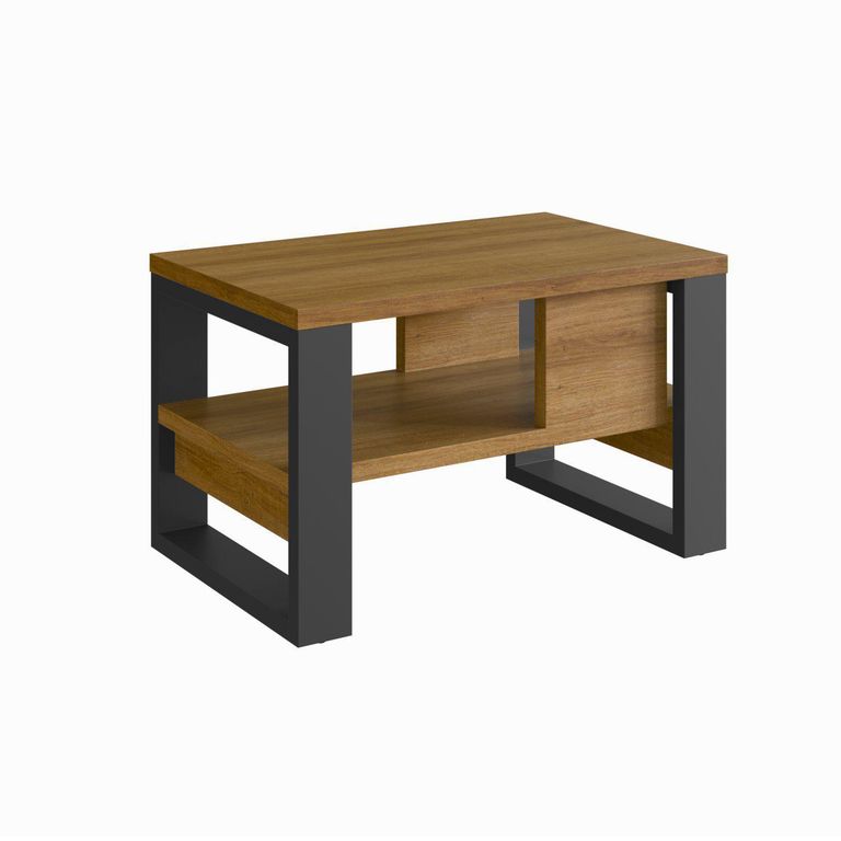 Mesa de Centro Moderna Café/Grafito 67.5x43.7x40.8 cm