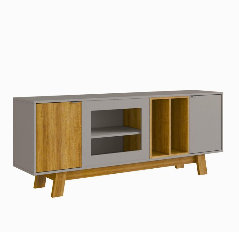 Rack TV 65 " Nordico Gris miel 162x64x36 cm