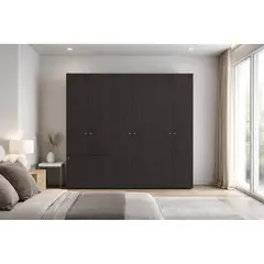 TUHOME - Clóset 7 Puerta(s) 4 Repisa(s) 120x200x40.2 cm Café