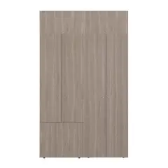 TUHOME - Clóset 7 Puerta(s) 4 Repisa(s) 120x170x40.2 cm Café