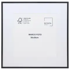 RONDA - Marco 31x31 cm Negro Fierro