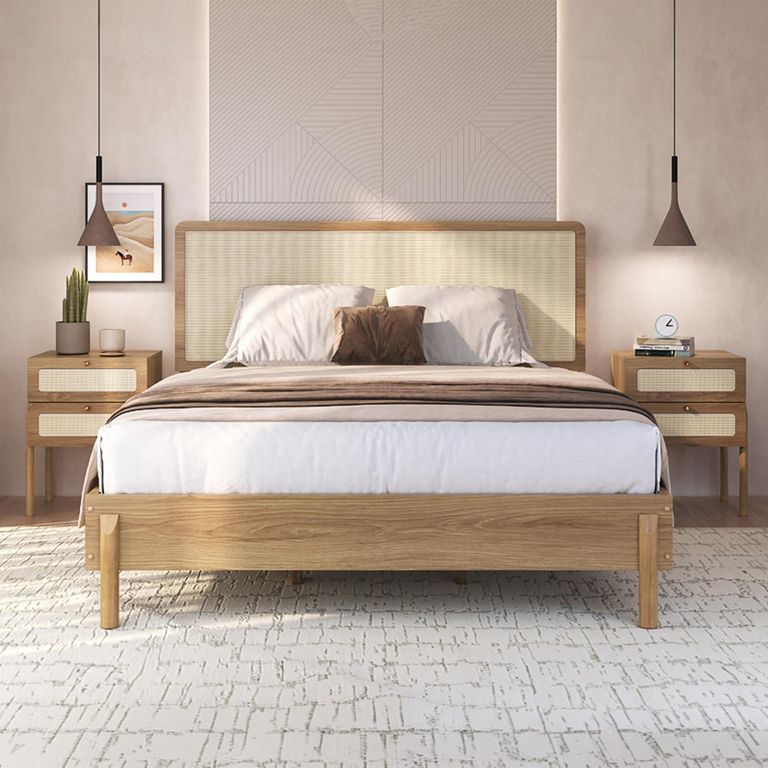 DECOCASA Cama Oslo King Beige
