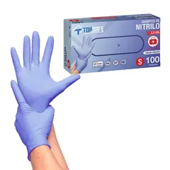 TOPSAFE - Guante de Nitrilo M Violeta