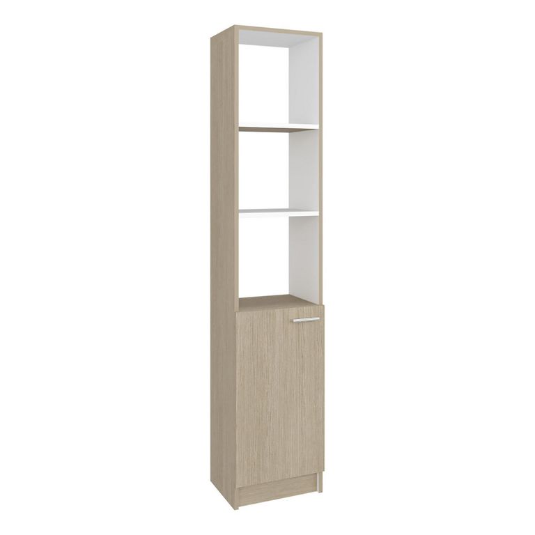 Mueble estante MDP 4 Nivel(es) 33x162.2x26.8 cm Cartagena y blanco