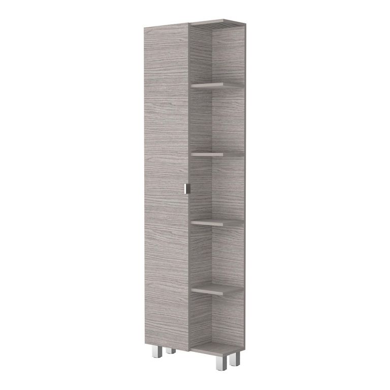 Mueble estante MDP 7 Nivel(es) 51.2x178x21.5 cm Positano y Blanco