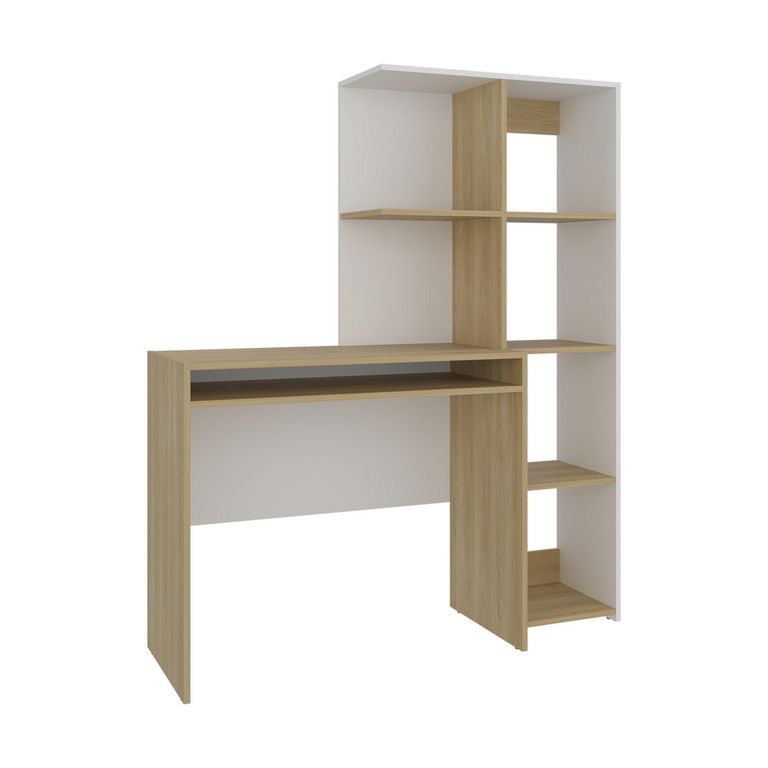 Escritorio biblioteca Alister Blanco/Fresno 125.4x150.9x42.3 cm