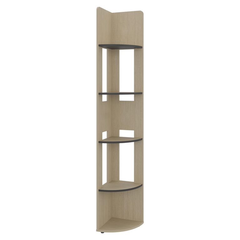 Estante Esquinero MDP 4 Nivel(es) 30x180.6x30 cm Cartagena/Wengue