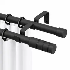 DECOR - Set de Barras 19 122 cm Acero Negro