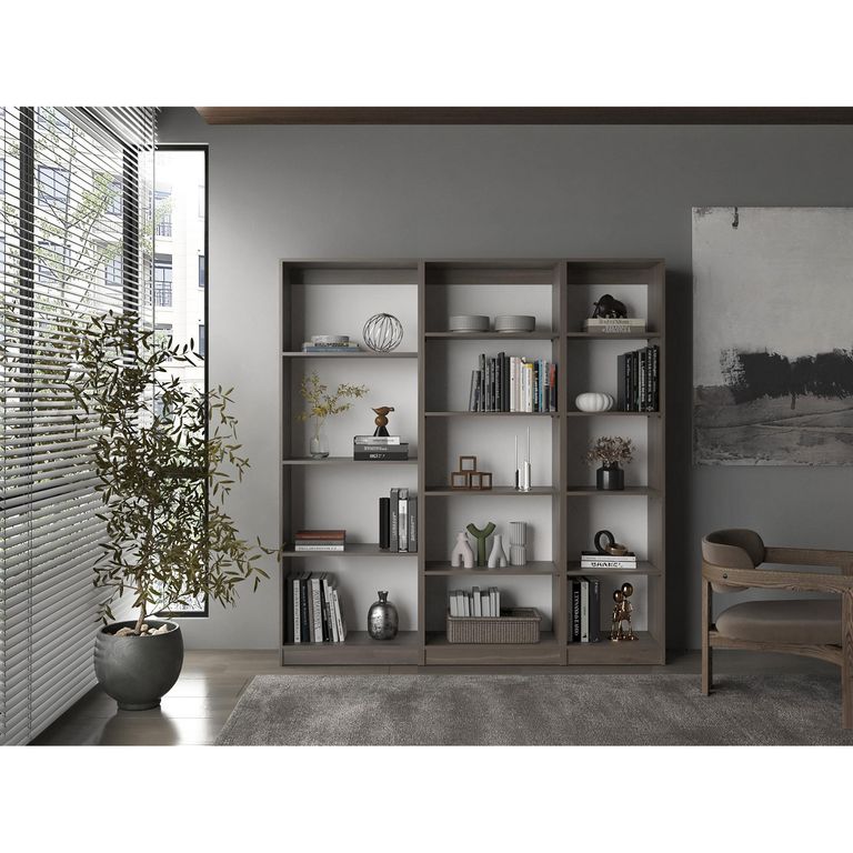 Set 3 Estantes MDP 12 Nivel(es) 170.6x180.6x29.9 cm Milan
