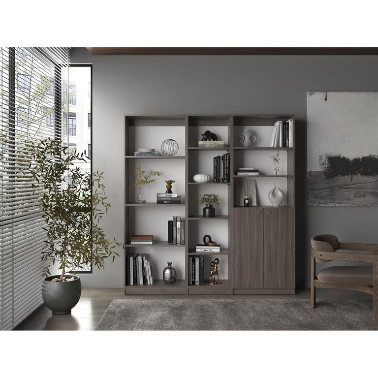 Set 3 Estantes MDP 12 Nivel(es) 170.6x180.6x29.9 cm Milan