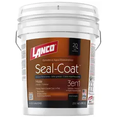 LANCO - Esmalte al agua impermeabilizante seal coat blanco mate 4 gl